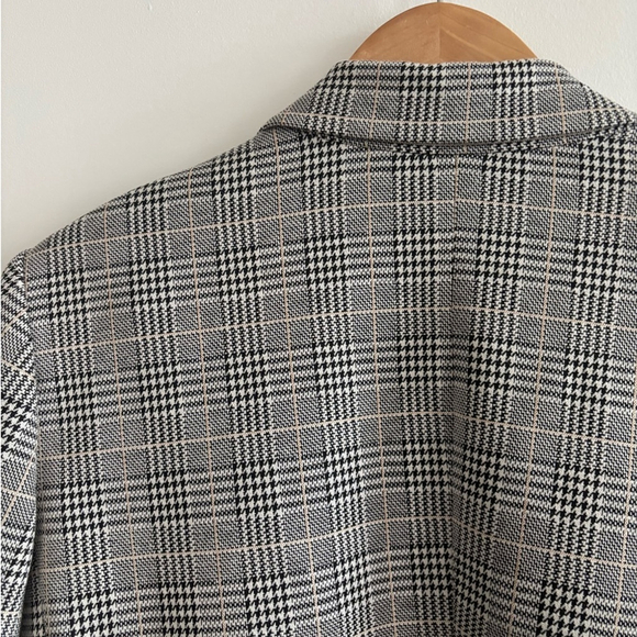Reitmans Black and White Houndstooth Open Front Blazer - Picture 7 of 10